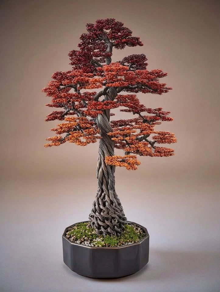 BONSAI HANDMADE TREE (AUTUMN) - photo 3