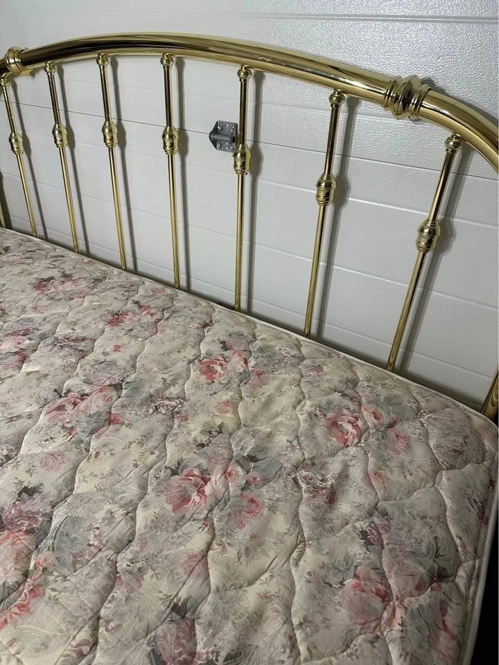 Vintage Brass KING Bed Set with Mattress & Box Spring - photo 3