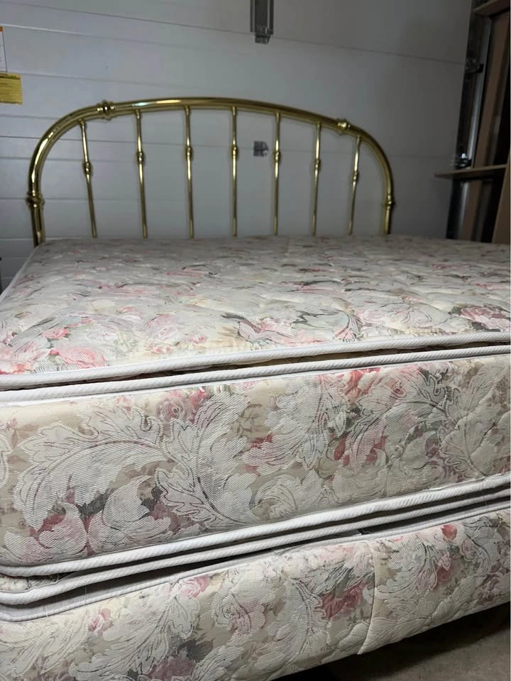Vintage Brass KING Bed Set with Mattress & Box Spring - photo 5