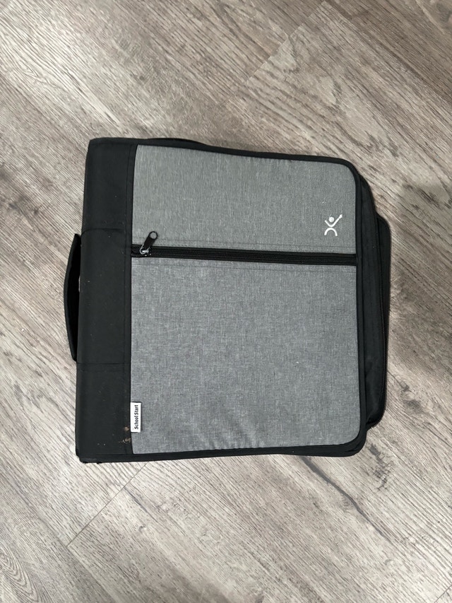 School Start Zippered Binder