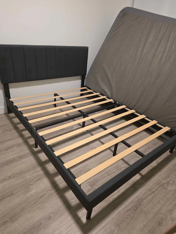 Queen Endy Mattress & Upholstered Bed Frame (Only 1 Year Old) - photo 2