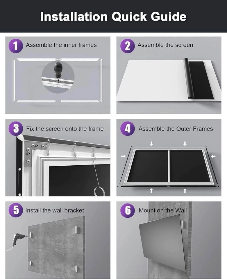 Awol 4k 100 inch projector screen - photo 5