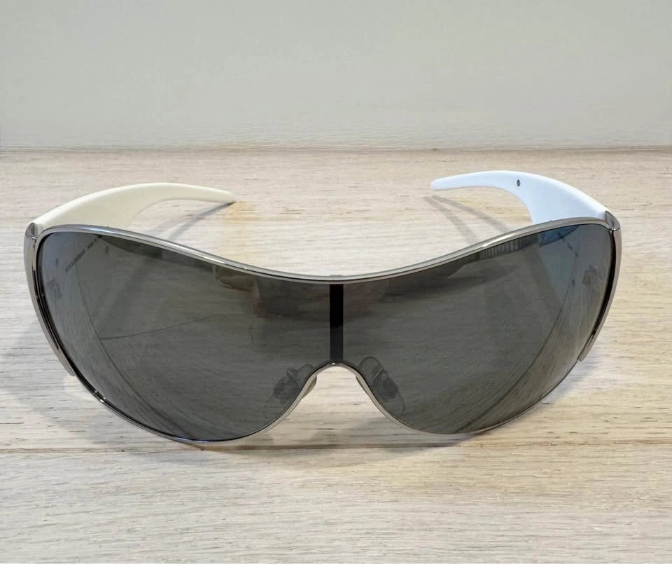 Rare Vintage Dolce & Gabbana DG2005 Shield Sunglasses – White - photo 3