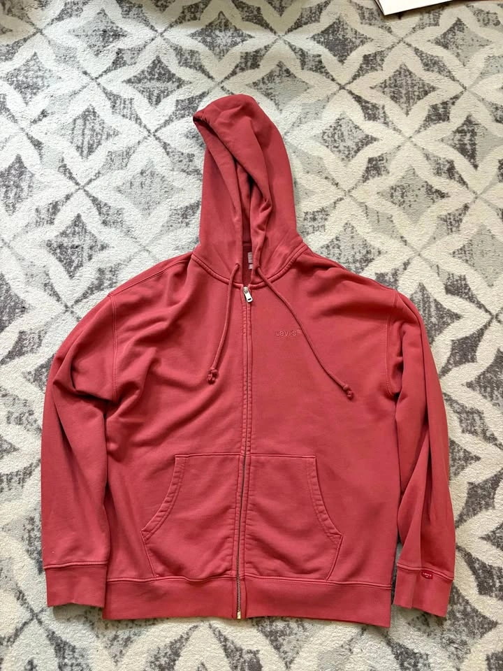 Levi’s Salmon Pink Zip-up Hoodie