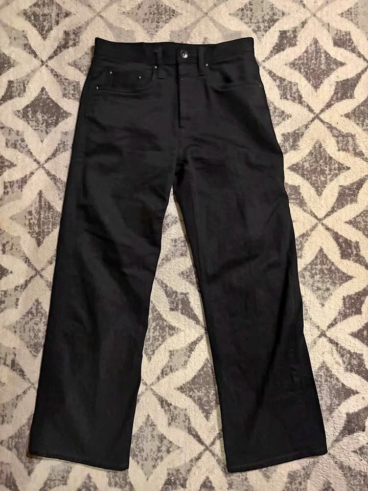 UNBRANDED 11oz Black Stretch Selvedge Denim Jeans