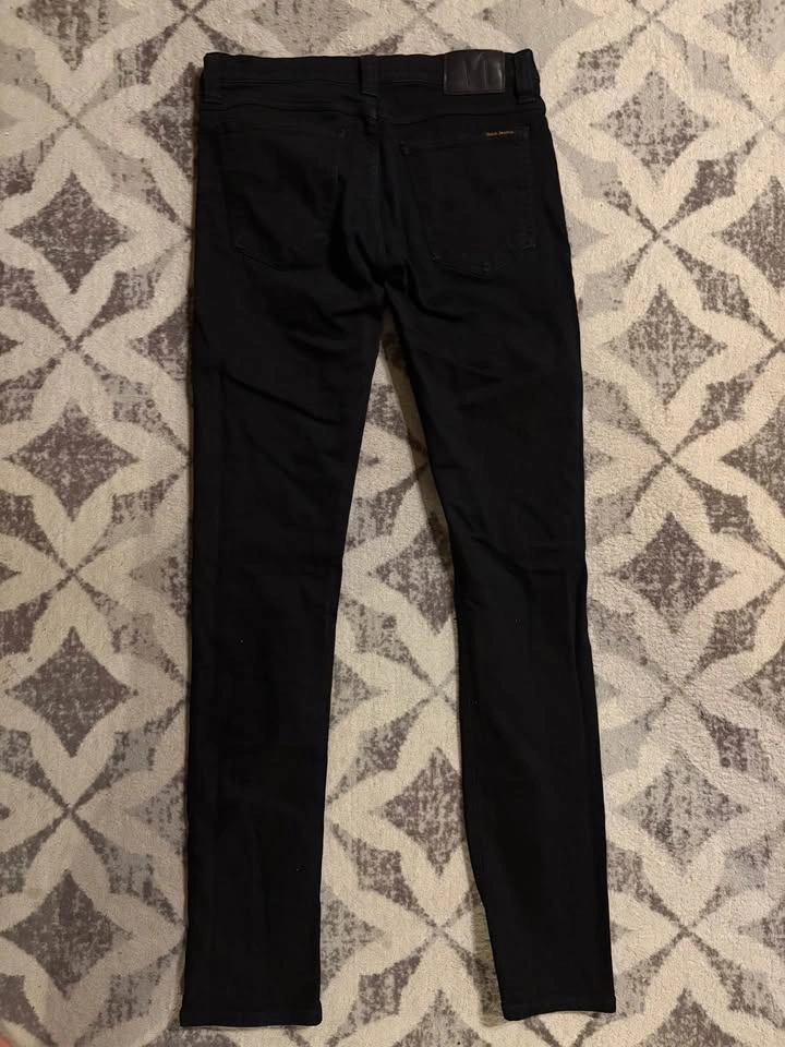 Nudie Jeans Skinny Black Denim Jeans Men - photo 2