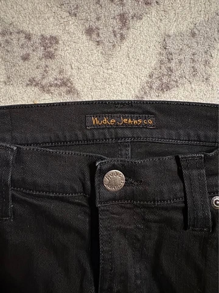 Nudie Jeans Skinny Black Denim Jeans Men - photo 3