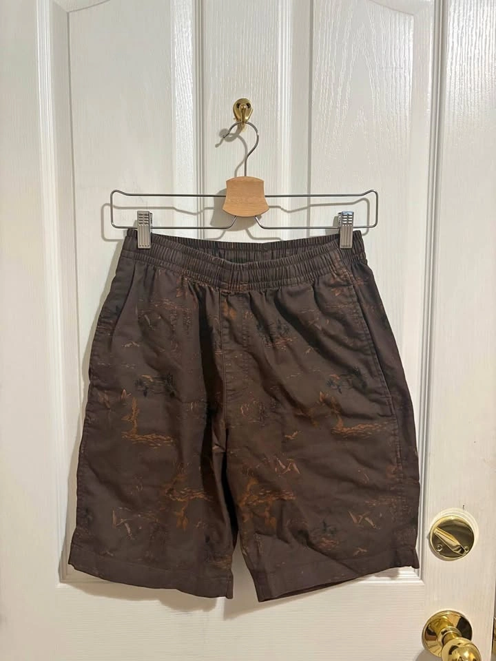 Uniqlo Brown Bird Patterned Shorts