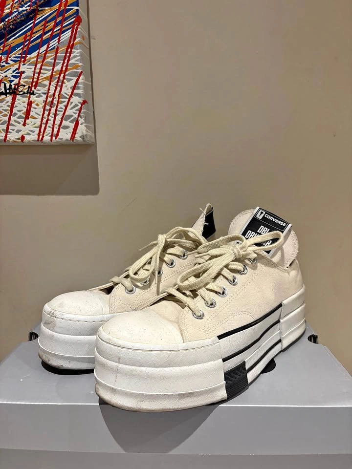 Converse x Rick Owens DRKSHDW DBL DRKSTAR Lows size 7.5