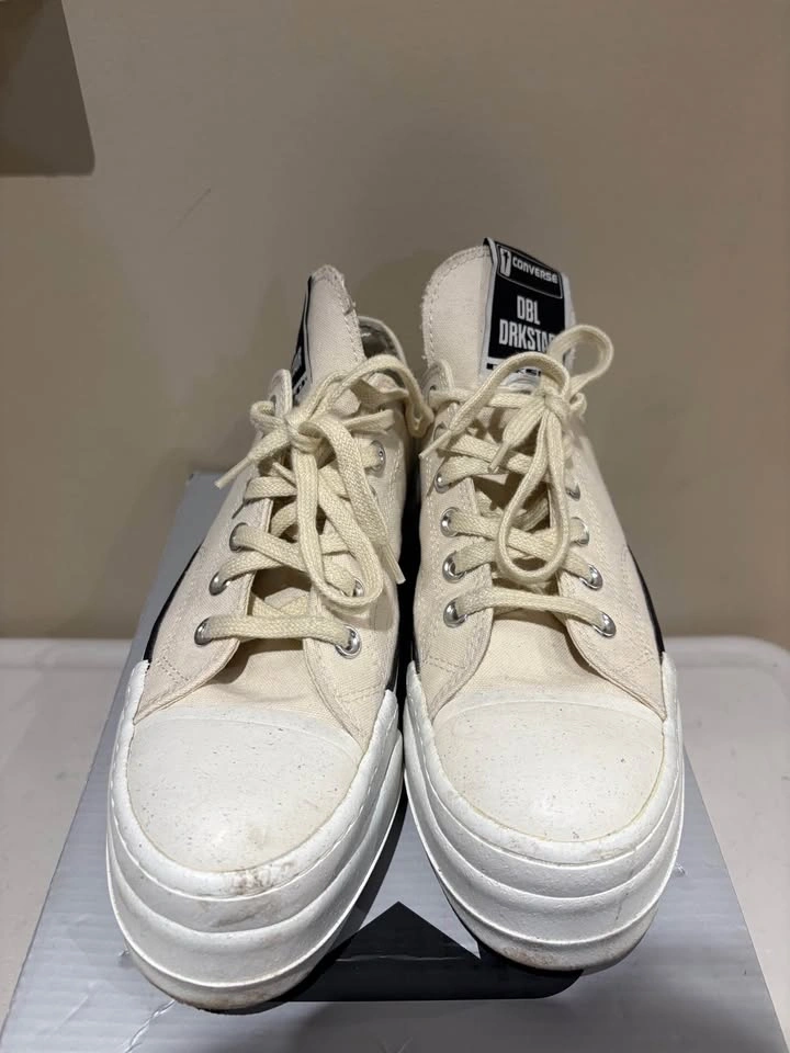 Converse x Rick Owens DRKSHDW DBL DRKSTAR Lows size 7.5 - photo 2
