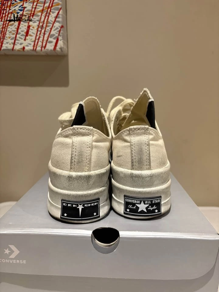 Converse x Rick Owens DRKSHDW DBL DRKSTAR Lows size 7.5 - photo 5
