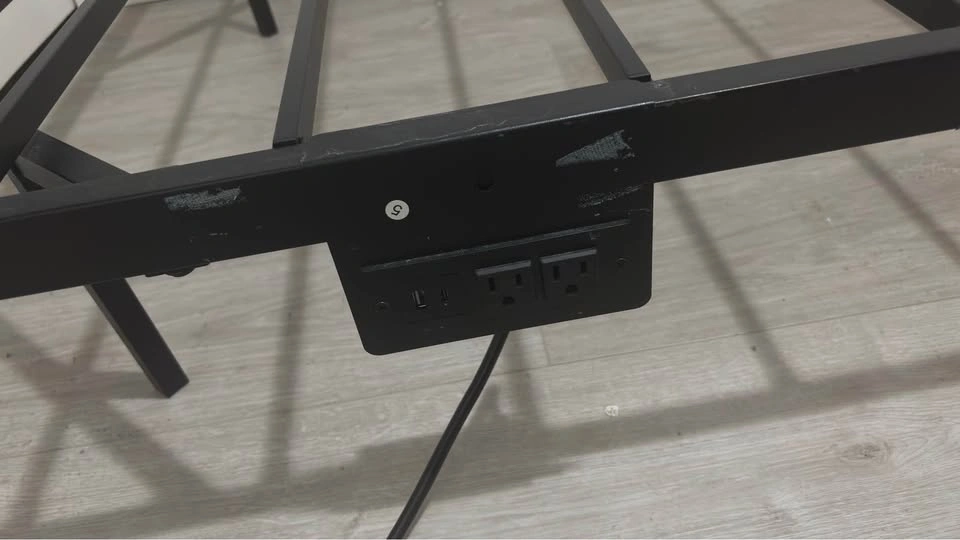 Bed frame for twin bed with power outlet - photo 3