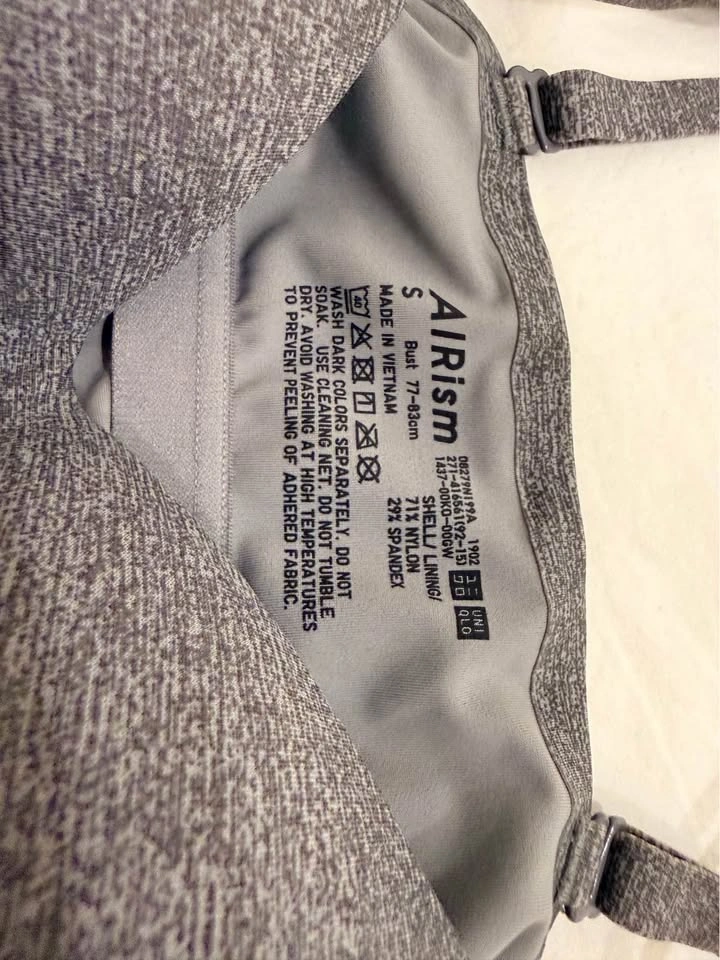 UNIQLO Women’s Built-In Bra Camisole – Grey – Size S - photo 5