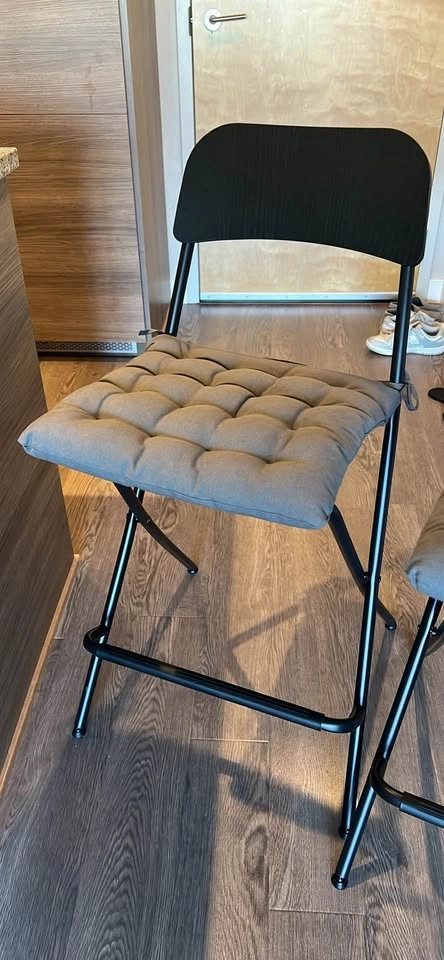 Bar stool with backrest and cushion (2) - photo 2