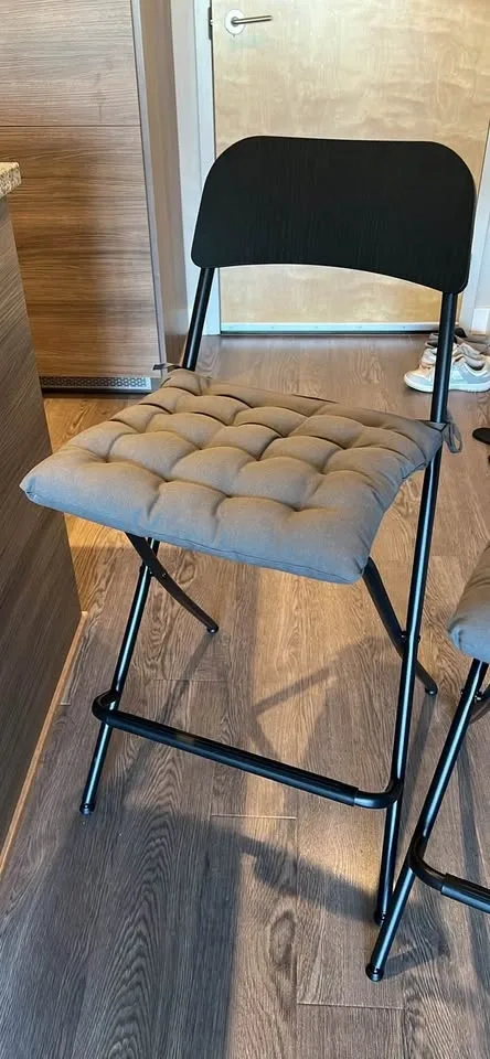 Bar stool with backrest and cushion (2) - photo 2