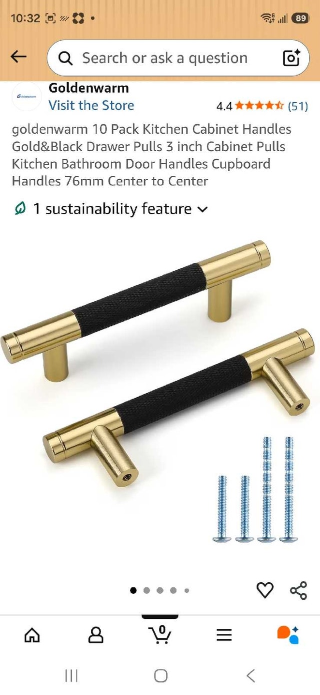 pair of door/ drawer pulls - photo 3