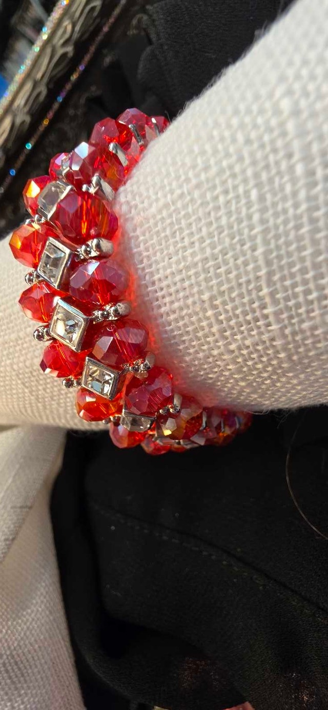 NEW - FAC Crystal & Swarovski stretch bracelet - photo 2