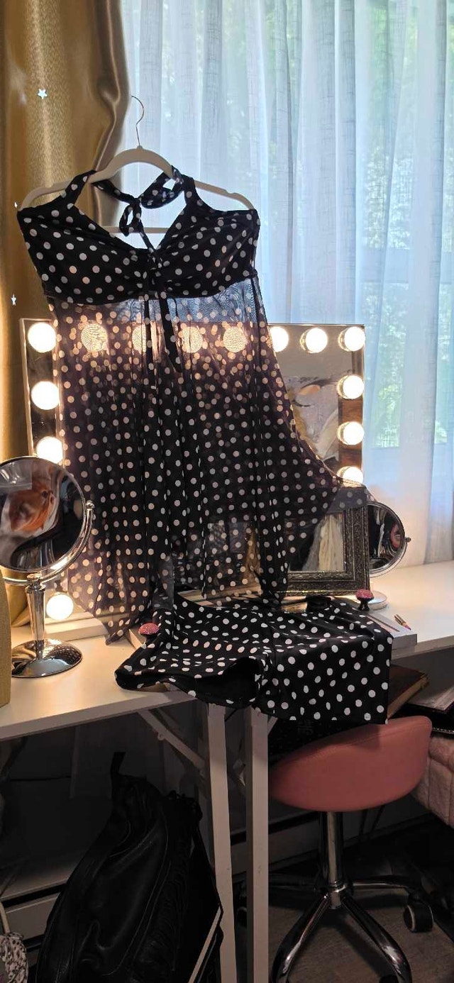 NEW tags on Womans Polka Dot Dress Bathing suit