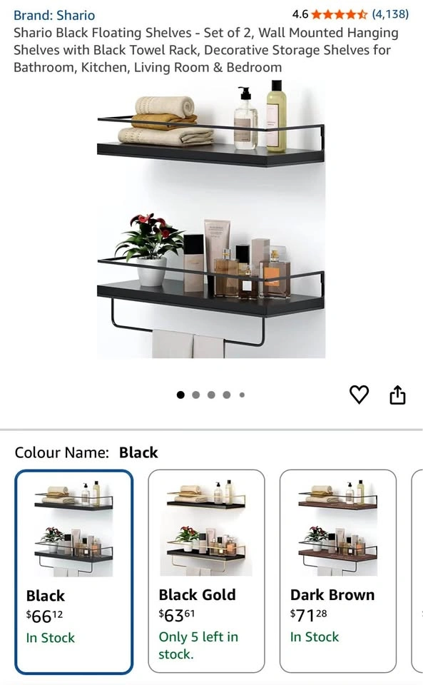 Floating Shelves Set of 2