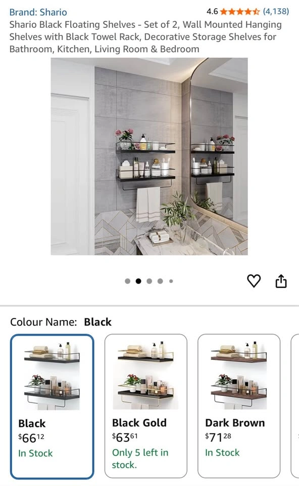 Floating Shelves Set of 2 - photo 2