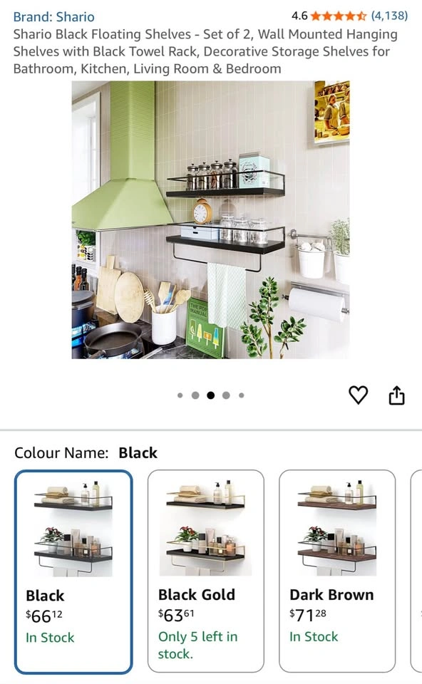 Floating Shelves Set of 2 - photo 4