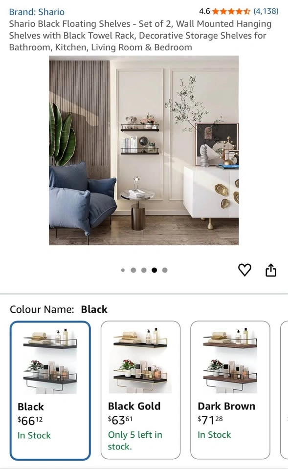 Floating Shelves Set of 2 - photo 5