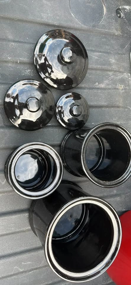 Black Ceramic Canister Set - photo 2