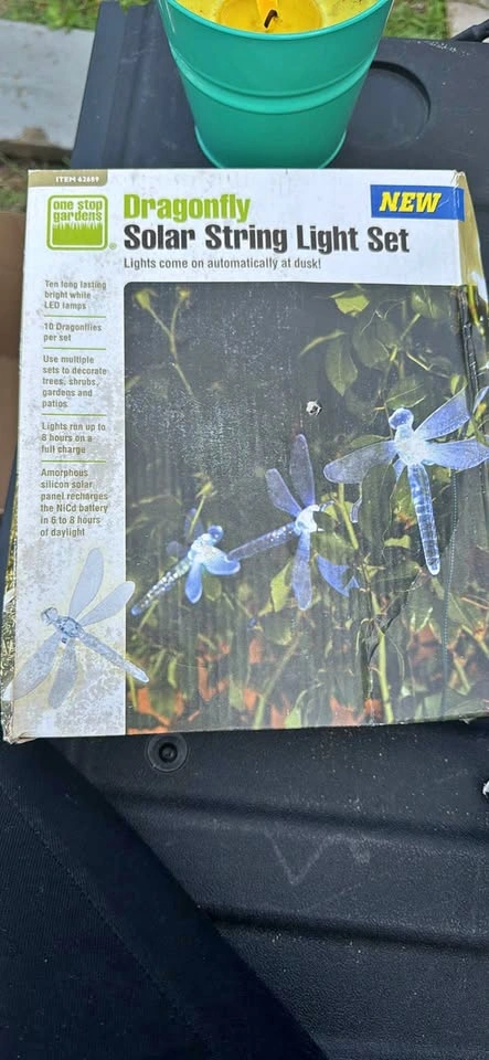 One Stop Gardens Dragonfly Solar String Light Set