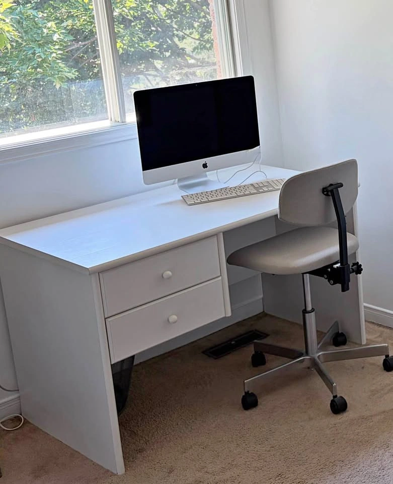 White desk 47” x 28”