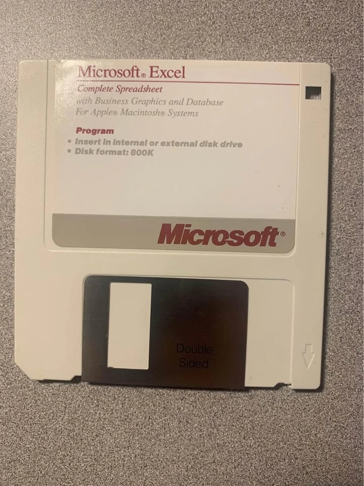 Vintage - Microsoft Excel original version 1 for Apple