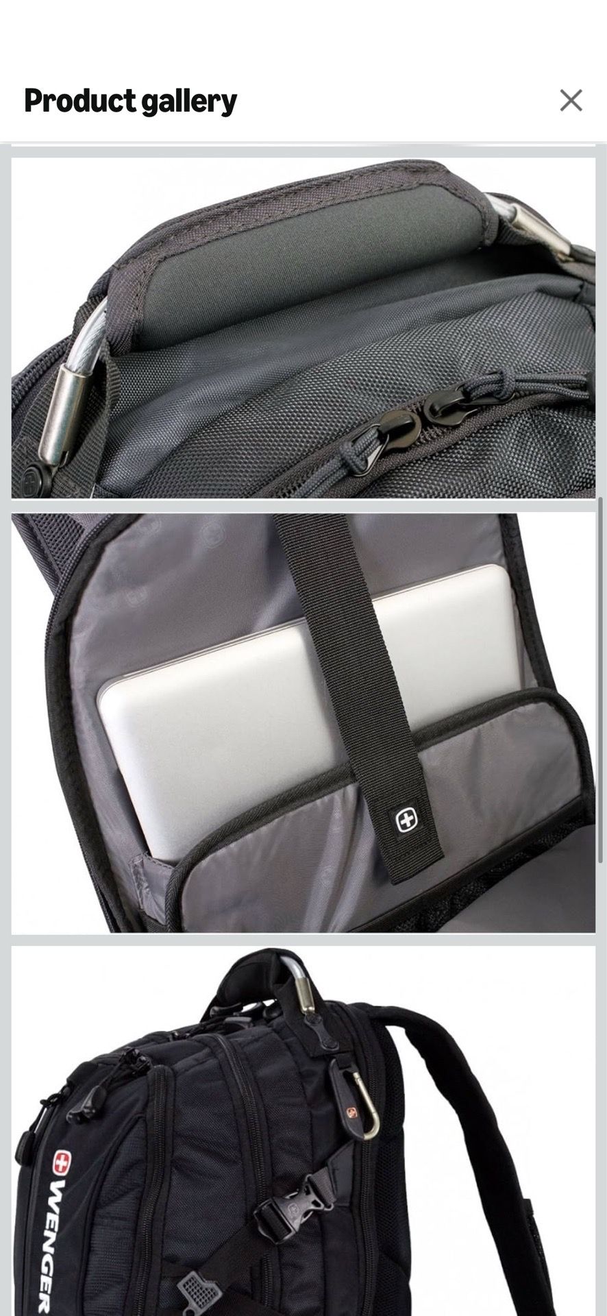 Wenger SA1537 Grey Computer Backpack - photo 4