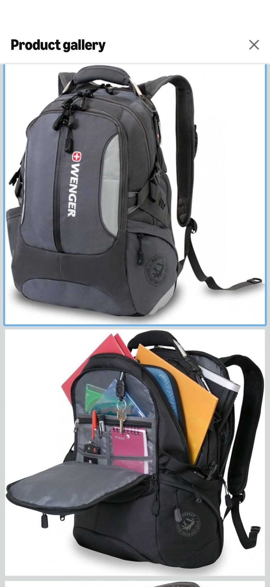 Wenger SA1537 Grey Computer Backpack - photo 5