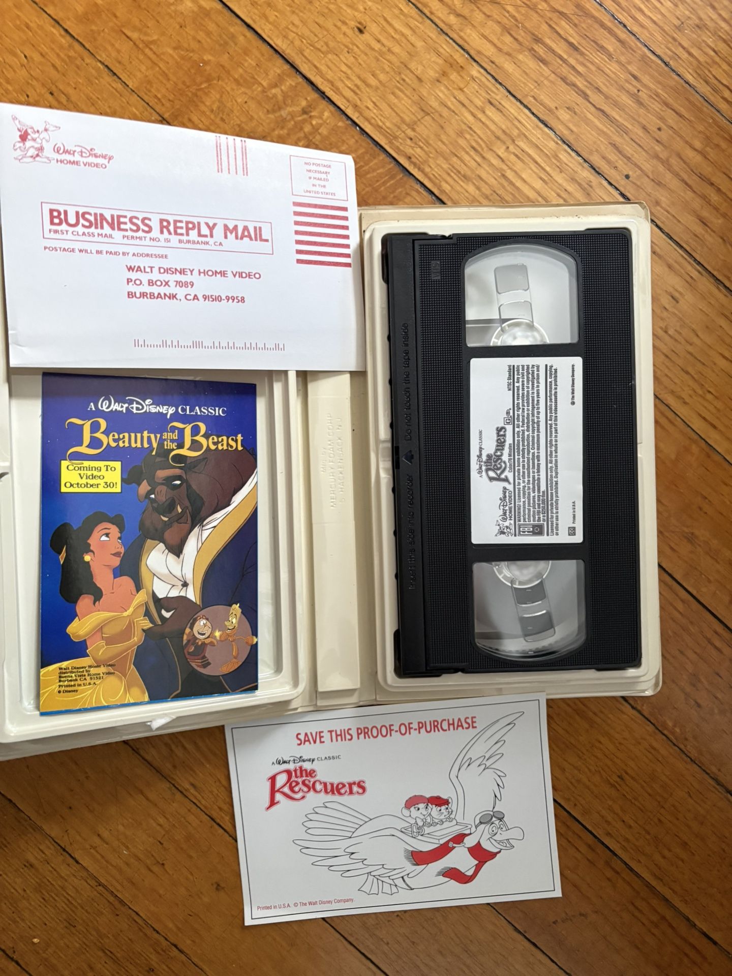 The Rescuers VHS 1992 Black Diamond Disney Movie VCR Tape - photo 3