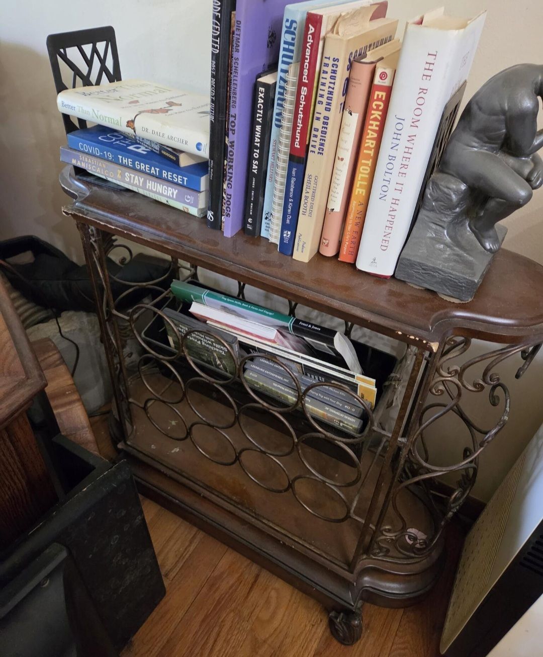 Metal and Wood Wine Rack - photo 3