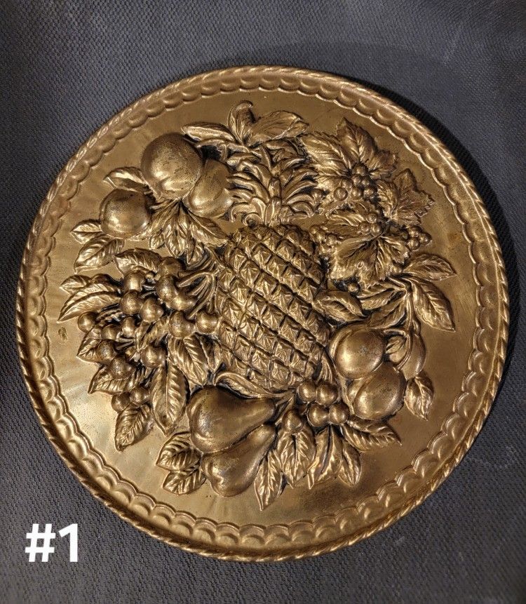 Brass Pineapple Fruit Plate