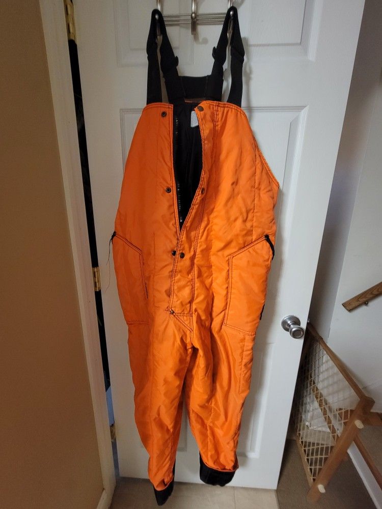 Refrigiwear Orange Bib Overalls XXL