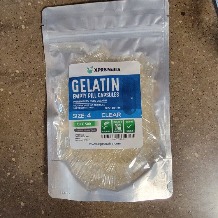 XPRS Nutra Gelatin Empty Pill Capsules