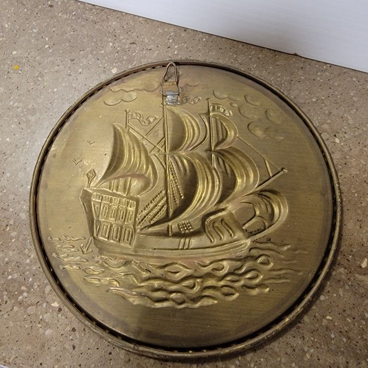 Brass Wall Nautical Plate - photo 2