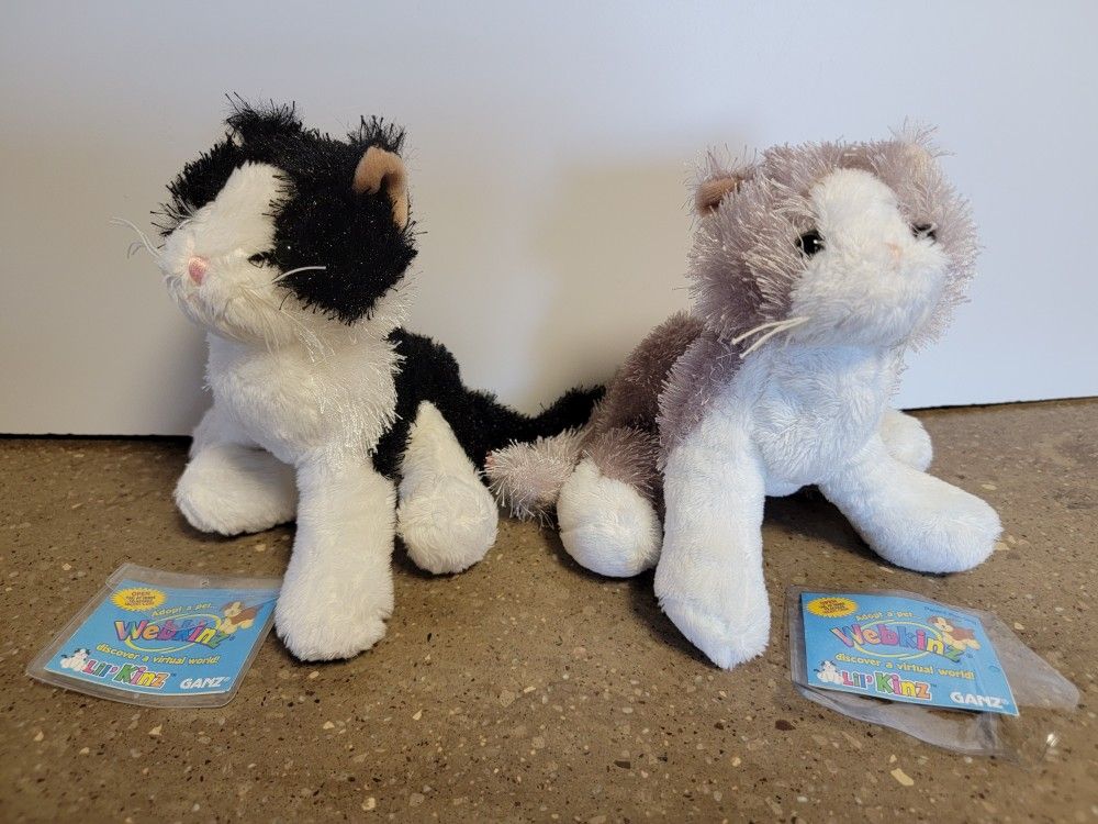 Webkinz Cat Plush Collection HS016 HS015 HM222 - photo 2