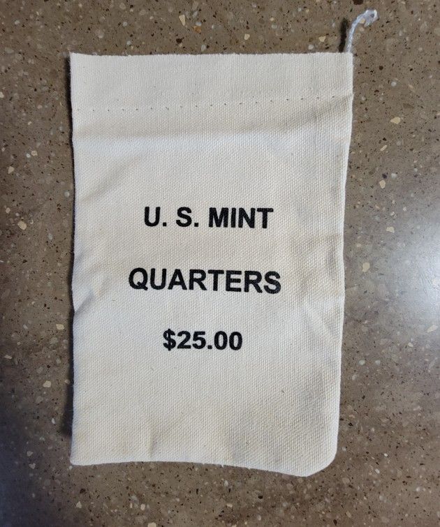 U.S. Mint Canvas Bag Quarters