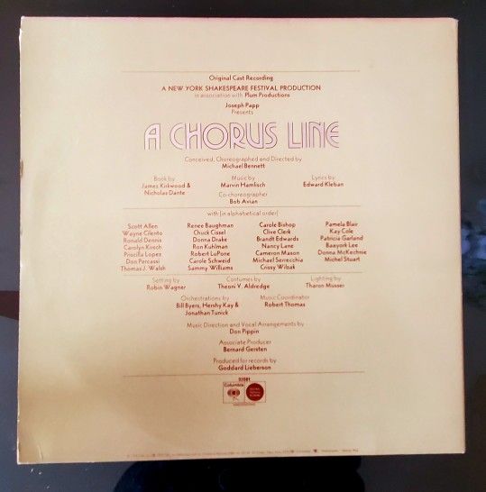 A Chorus Line Albums Record LP Vinyl Album - photo 2