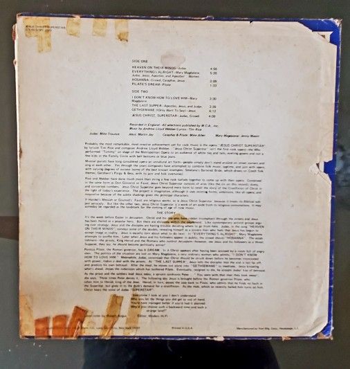 Jesus Christ Superstar Albums Record LP Vinyl Album - photo 2