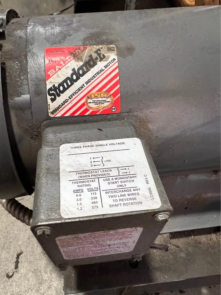 Baldor Industrial 3HP Motor with Blower - photo 3