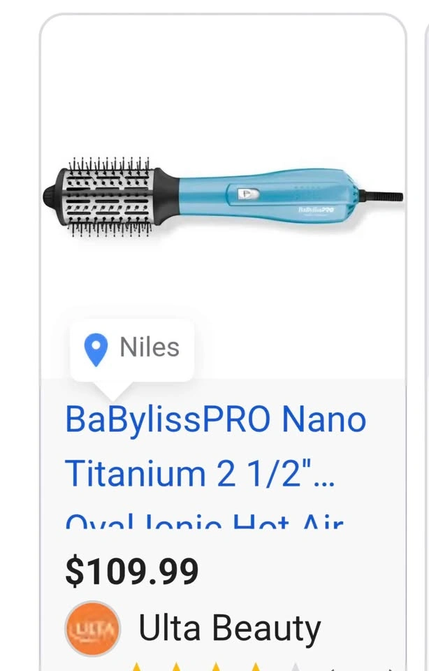 BaBylissPRO Nano Titanium Oval Ionic Hot Air Brush - photo 2