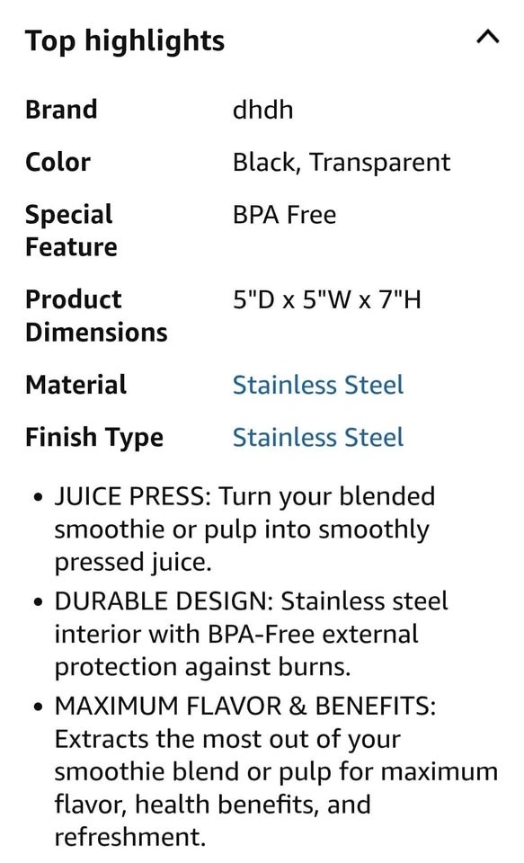 Juice Presser - Easy Manual Green Juice Extractor - photo 5