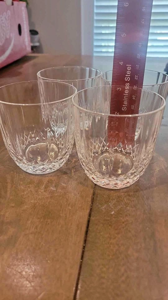Set of 4 Vintage Waterford Crystal Colleen Whiskey Tumblers