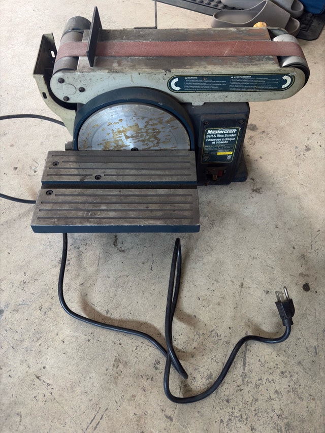 Mastercraft Belt and Disc Sander - 120 Volts - photo 5
