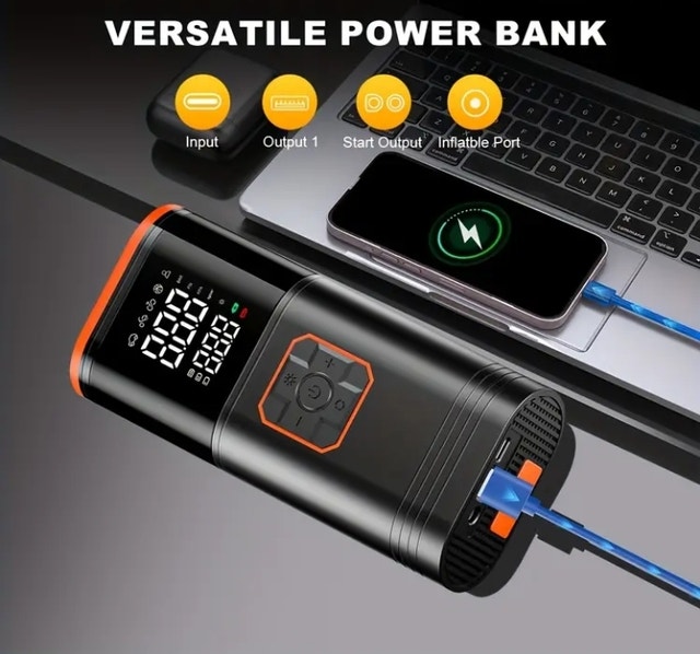 (BRAND NEW) 12V Portable Emergency Jump Starter & Air Compressor - photo 5