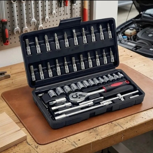 (BRAND NEW) 46 Piece Tool Set for Bike & Car with Hex Wrenches