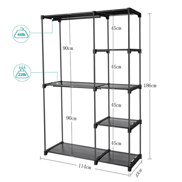 (BRAND NEW) Portable Closet Organizer Garment Rack - photo 5